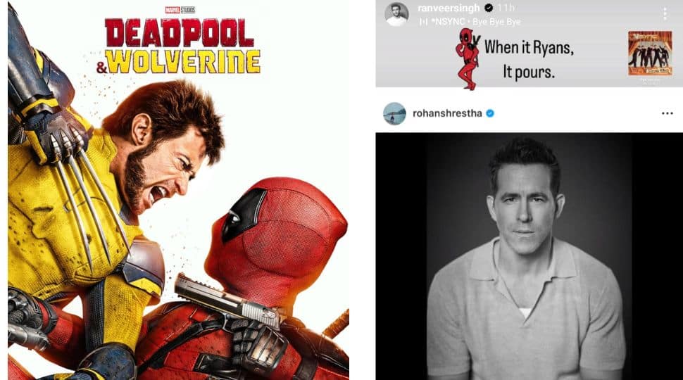 Ryan Reynolds Reposts Ranveer Singh’s 'Deadpool And Wolverine' Shoutout: 'When It Ryans, It Pours'