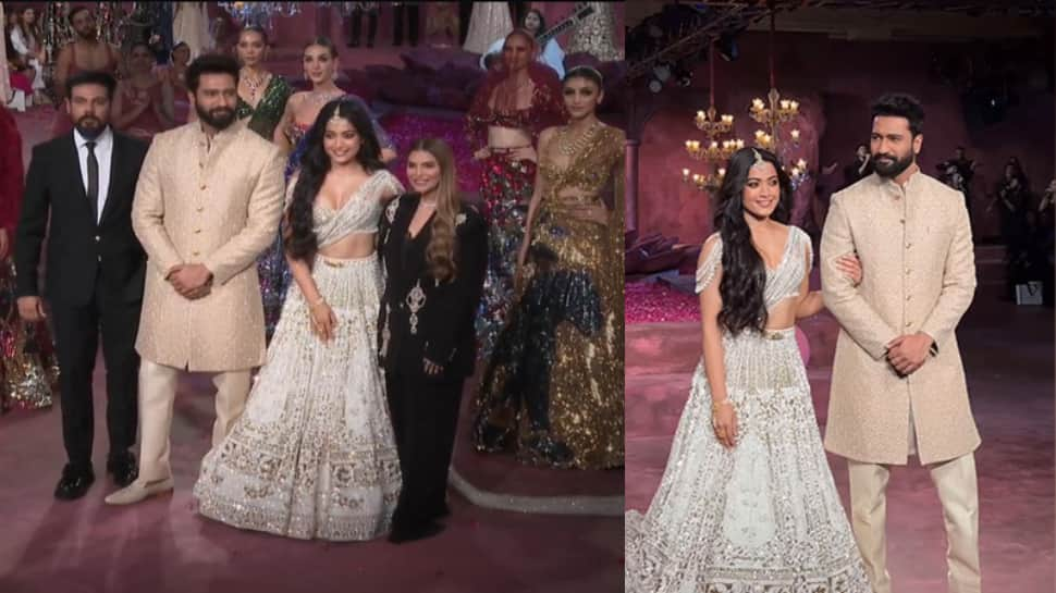 Vicky Kaushal And Rashmika Mandanna Steal The Show As Falguni Shane Peacock&#039;s Showstoppers At India Couture Week 2024