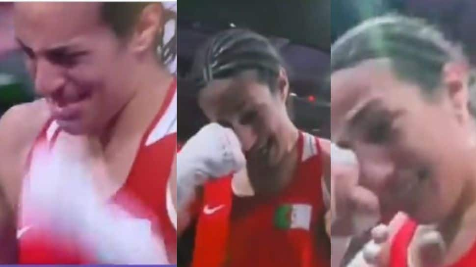 Paris Olympics 2024: Algerian Boxer Imane Khelif Breaks Down In Tears After Winning Against Hungary&#039;s Anna Luca Amidst Gender Controversy- WATCH