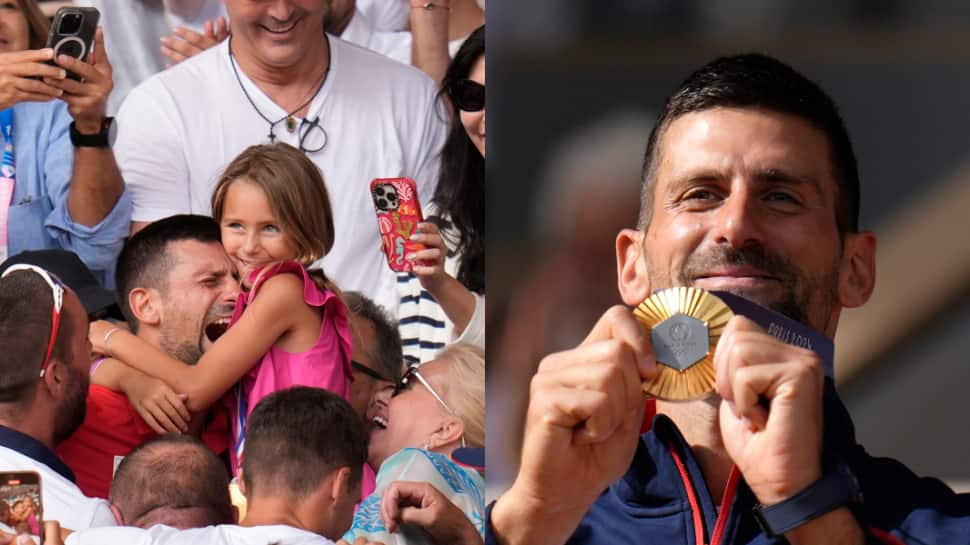 WATCH: Novak Djokovic Breaks Down Into Tears After Completing 'Career Golden Slam' With Win Over Carlos Alcaraz At Paris Olympics 2024