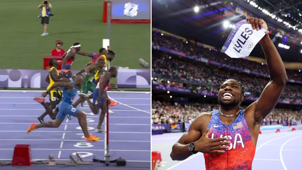 Paris Olympics 2024: Noah Lyles Takes Away Gold By Whisker In Men's 100m Final - WATCH