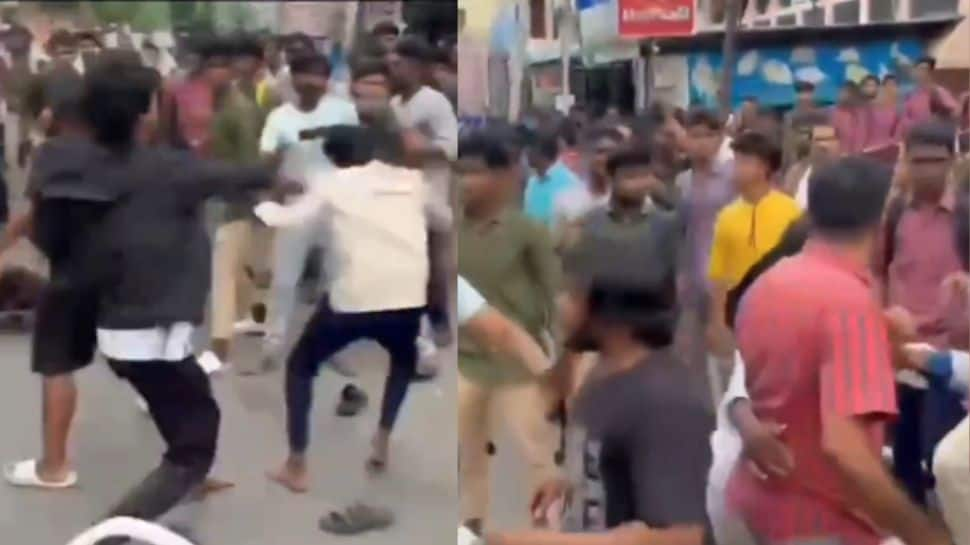 Student in Visakhapatnam Indulge In Dramatic Street Fight, Netizens React- Watch 