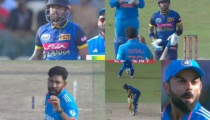 Mohammed Siraj&#039;s Fiery Exchange With Kusal Mendis, Dismisses Him Next Ball; Celebrates With Virat Kohli In Viral Video - Watch