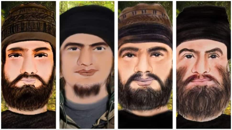 J&amp;K Police Releases Sketches Of Terrorists, Announces Rs 5 Lakh Reward