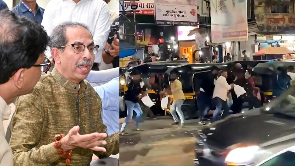 Watch: Uddhav Thackeray&#039;s Convoy Hit By Cow Dung, Coconuts After Beetel Nut Incident, 20 Detained 