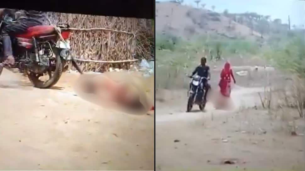 Rajasthan  Horror: Wife Tied To Motorcycle, Dragged By Husband In Rajasthan&#039;s Nagaur; Arrest Made After Video Goes Viral