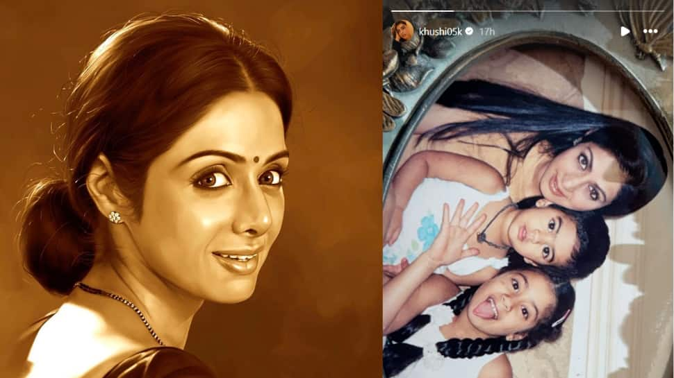 Remembering Sridevi: Boney Kapoor And Khushi Share Heartwarming Photos On Her Birth Anniversary