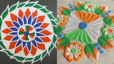 Tricolor Rangoli Design