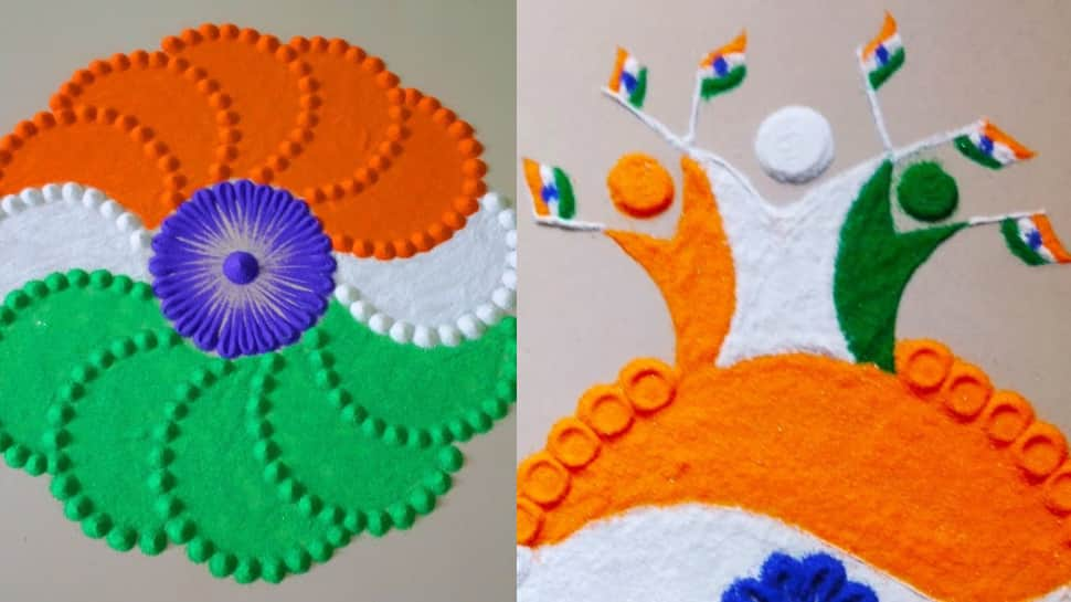 National Symbols Rangoli Design