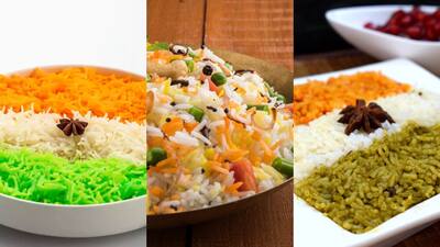 Tri-Color Vegetable Pulao