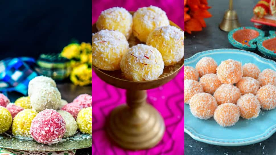 Saffron and Coconut Ladoo