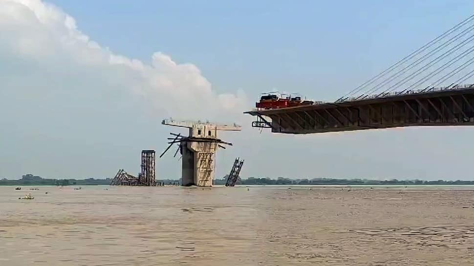 On A Record &#039;Breaking&#039; Spree: Under-Construction Bridge In Bihar&#039;s Bhagalpur Collapses For 3rd Time