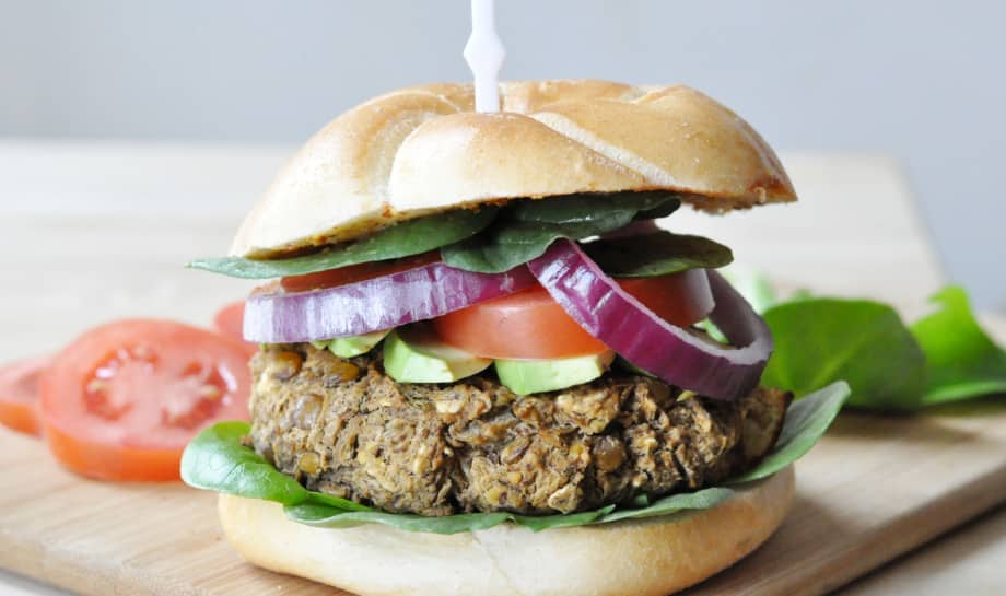 Lentil Mushroom Burger