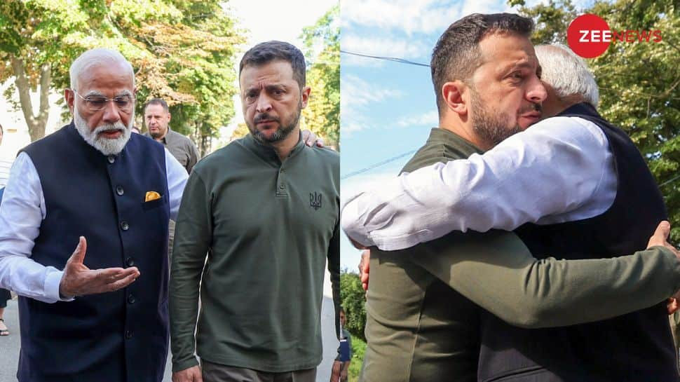 Watch: PM Modi Greets Ukraine President With Hug, Zelenskyy Will get Emotional