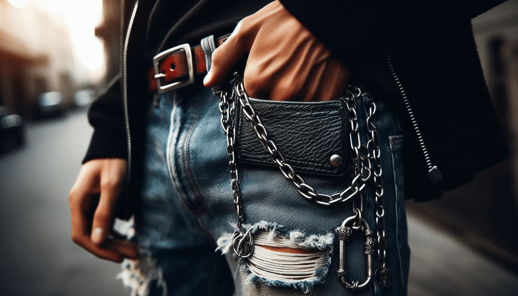 Wallet chain style sale