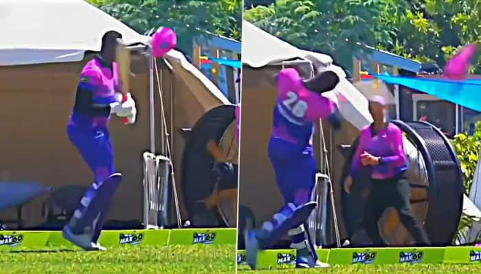 Angry Carlos Brathwaite Sends Helmet Flying In Furious Reaction To Controversial Dismissal - Watch