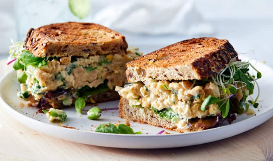 Masala Chickpea Sandwich