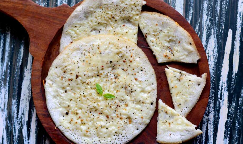 Cheese and Basil Uttapam