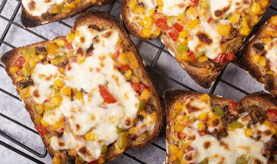 Veggie Cheese Toast