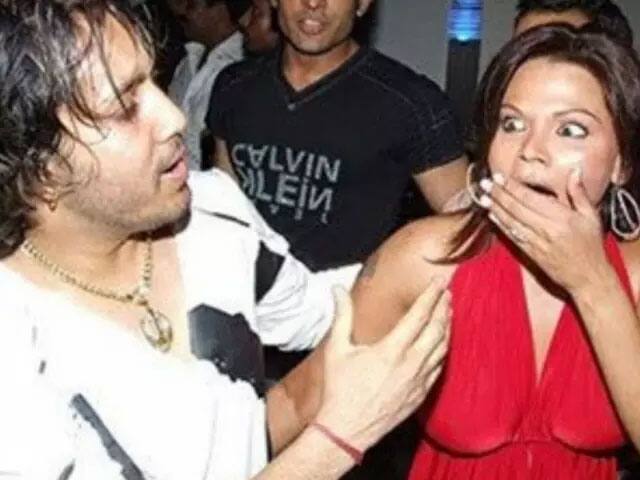 Mika Singh And Rakhi Sawant's Kiss