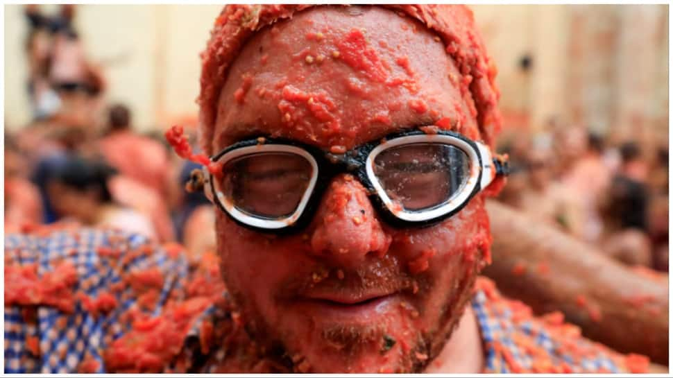 La Tomatina 2024 Tomato Tsunami Hits Spain, Turns Streets Into Red