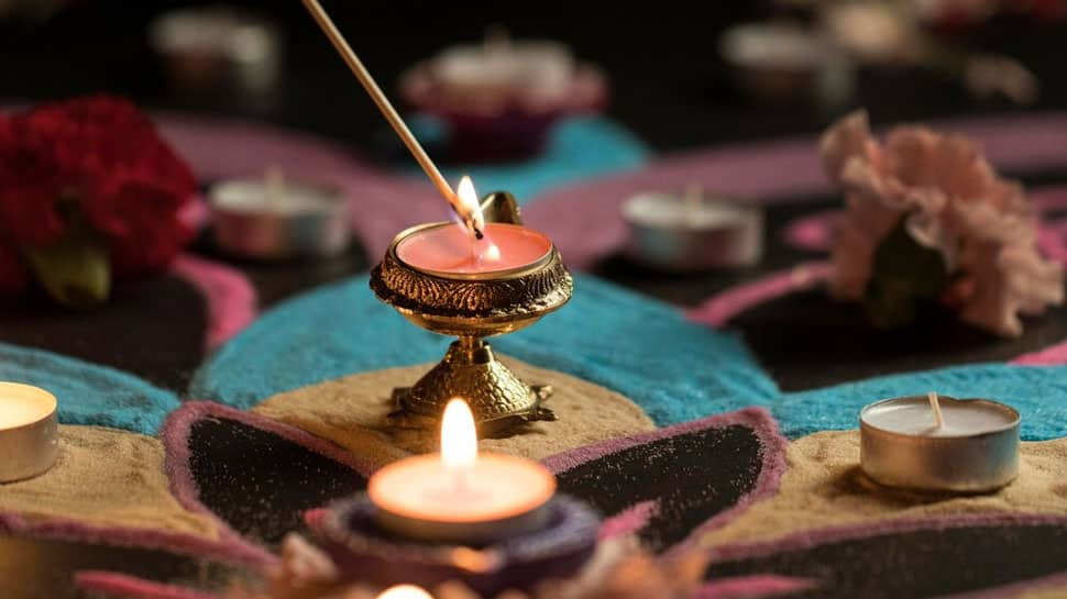 Incense Sticks and Lamp