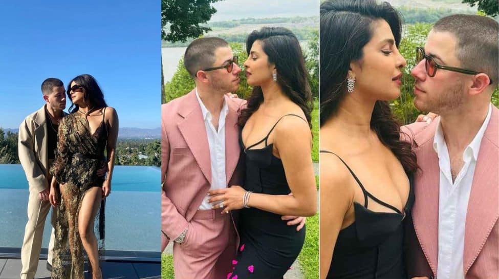 Couple Goals Alert: Priyanka Chopra Sizzles In Black Floral Midi, Poses With Nick Jonas