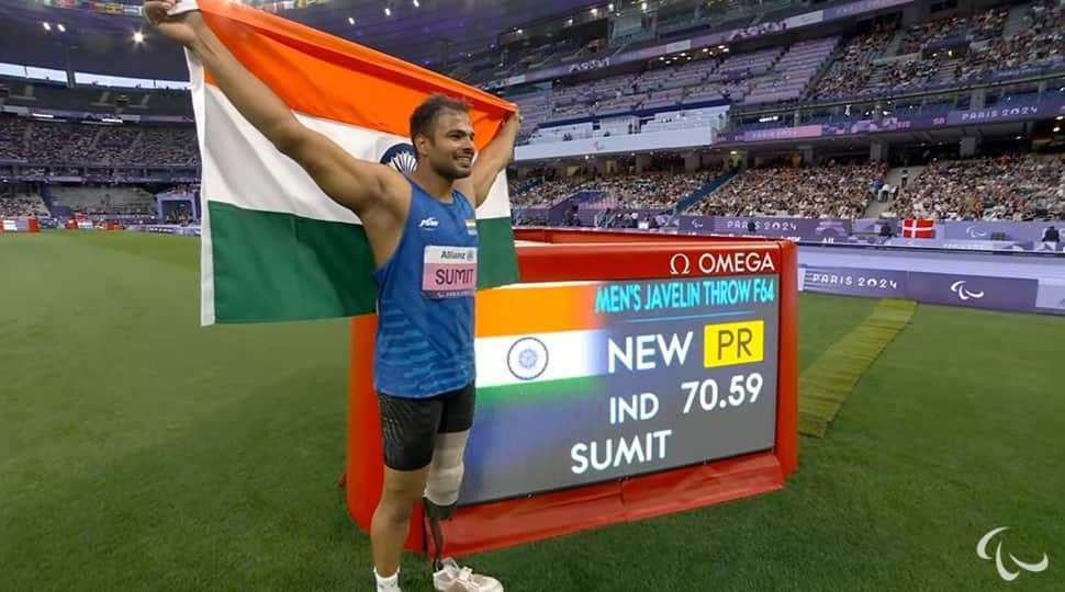 &#039;Golden Boy&#039; Sumit Antil Secures Top Medal With 70.59m Javelin Throw; Defends Title