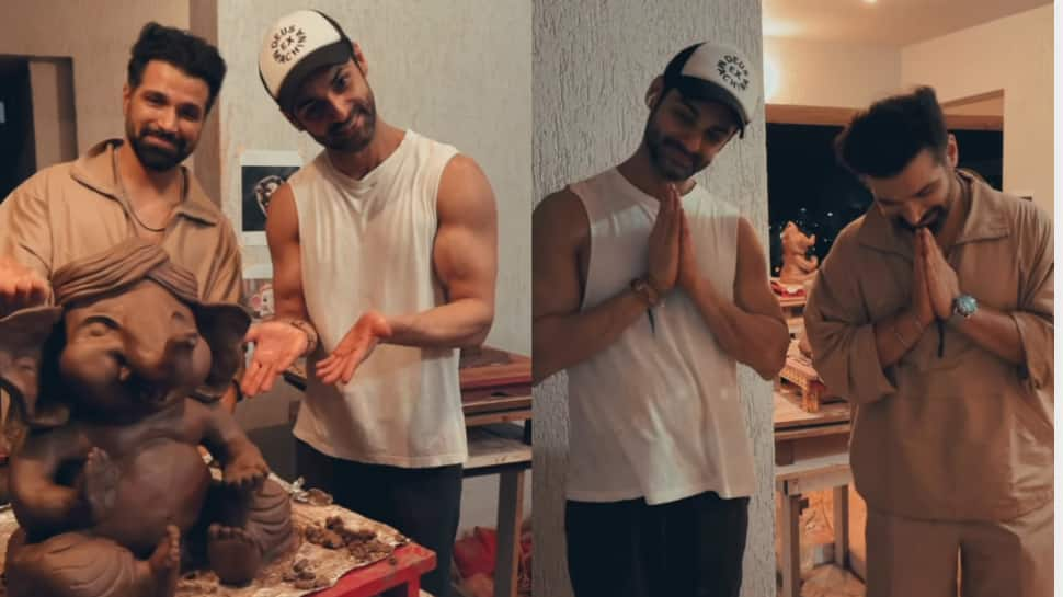 Ganesh Chaturthi 2024: Not Just 1 But 12 Eco-Friendly Ganesha Idols Unveiled By TV Stars Rithvik Dhanjani And Karan Wahi