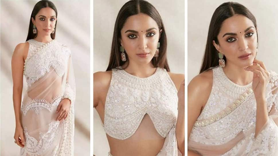 Kiara Advani’s Embellished White Saree