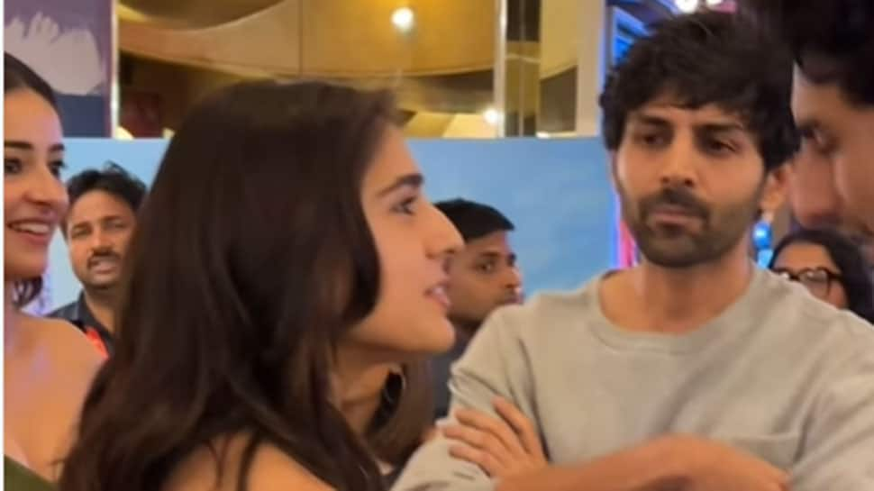 Kartik Aaryan And Sara Ali Khan Share A Hug As They Get Clicked Together, Netizens Say,’ They Still Look In Love With Each Other’