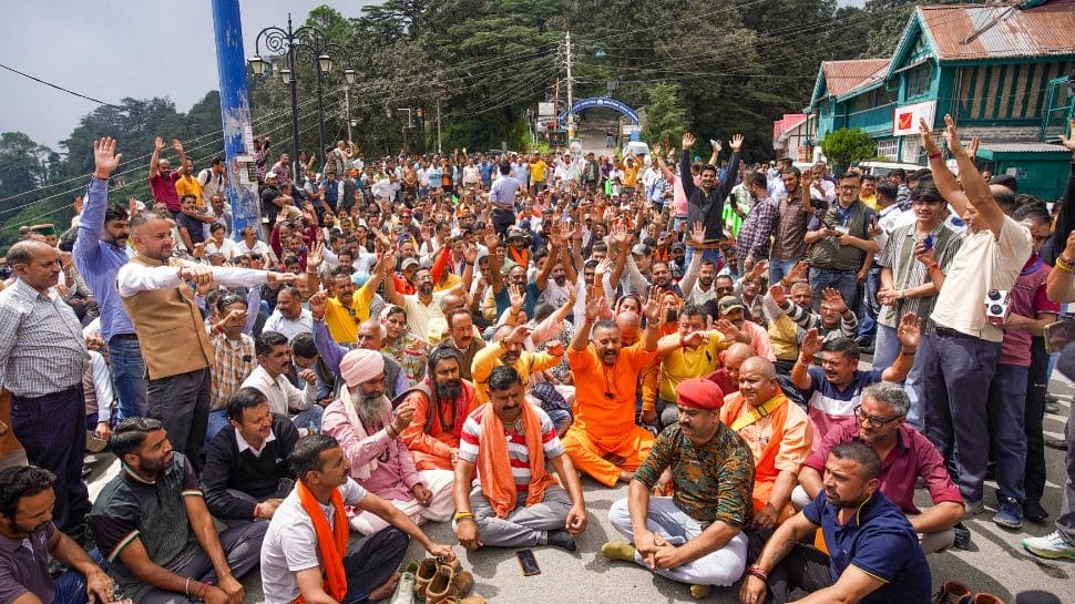 Himachal Pradesh: Mass Protest Erupt In Shimla Over &#039;Illegal&#039; Mosque