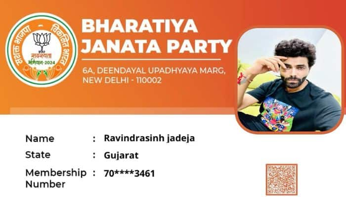 Ravindra Jadeja Joins BJP As Wife Rivaba Shares Membership Photo