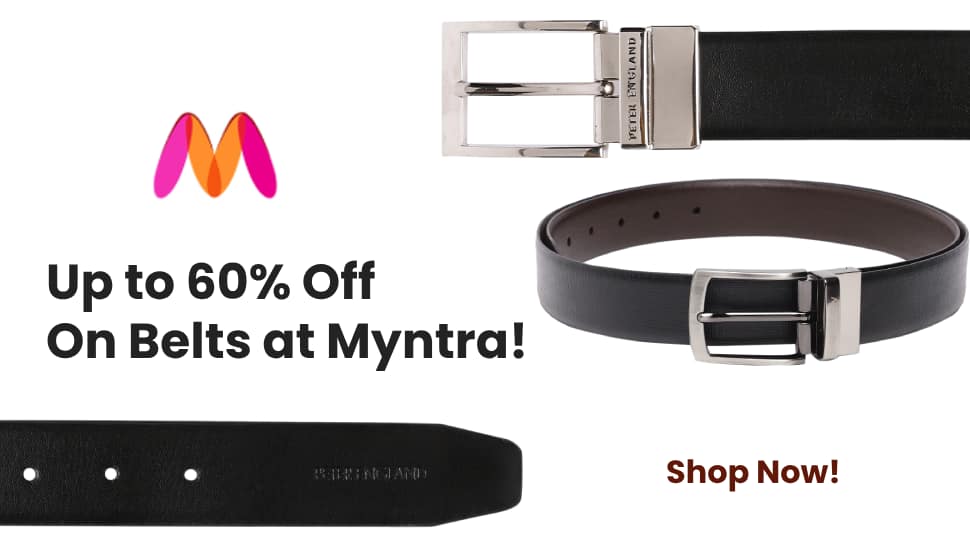 Get Ready for Up to 60% Off on Belts Only at Myntra