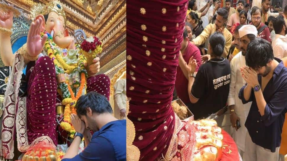 &#039;He Is Back&#039;: Kartik Aaryan Seeks Blessings At Lalbaugcha Raja On Ganesh Chaturthi