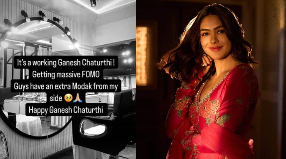 Mrunal Thakur’s Ganesh Chaturthi FOMO: 'Working Today, Enjoy An Extra Modak For Me!'