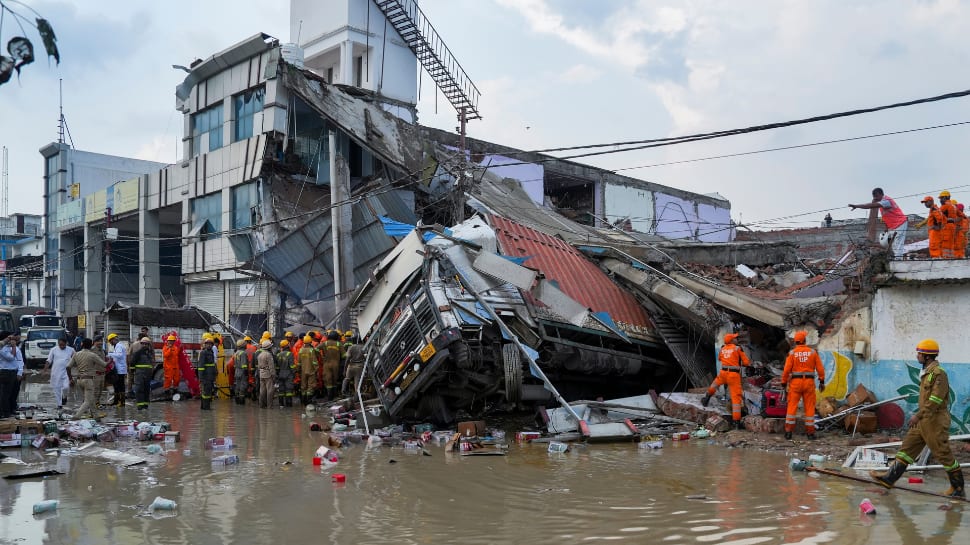 At Least 8 Dead In Lucknow’s Transport Nagar Building Collapse, Rescue Efforts Continue