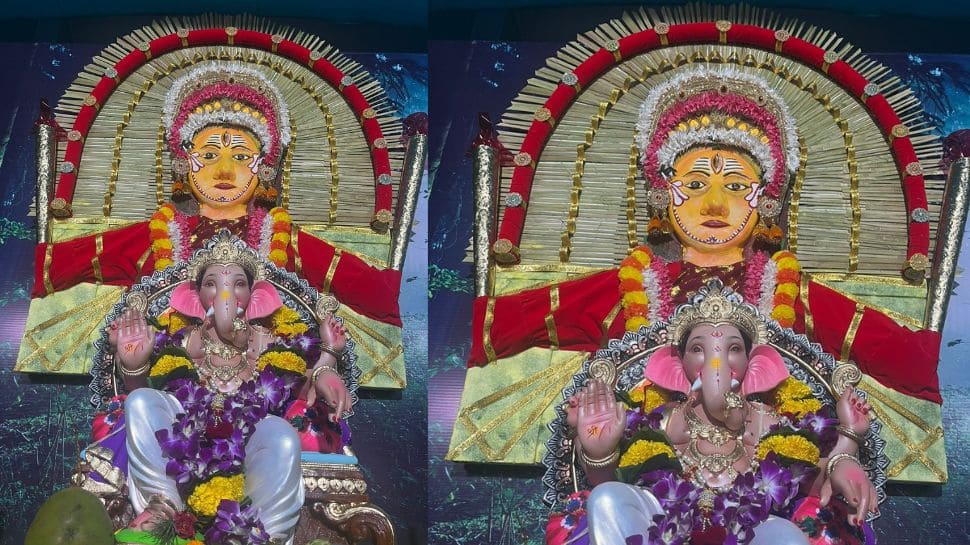 Ganesh Chaturthi 2024: Kantara Fever Takes Over As Devotees Embrace Panjurli Daiva-Inspired Ganapati Idols! 