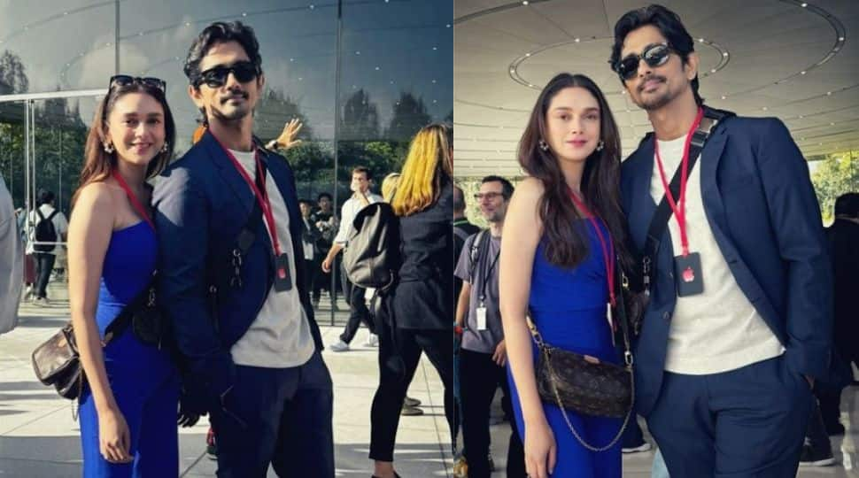 Aditi Rao Hydari And Siddharth Attended Apple's 'It's Glowtime Event'; 'Two Apple Fans On An Adventure'