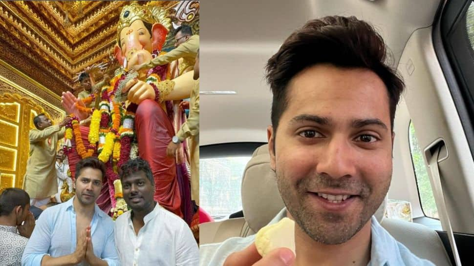 Varun Dhawan And Atlee Seeks Divine Bessings At Lalbaugcha Raja