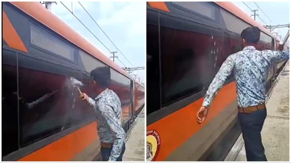 Shocking Video: Vande Bharat In-Charge Smashes Train Window – What’s The Motive Behind? 