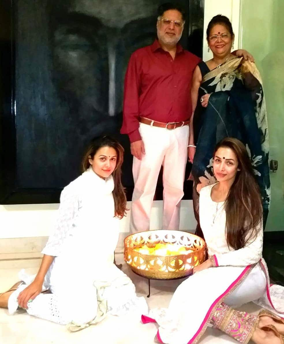 Malaika-Amrita With Mom and Dad