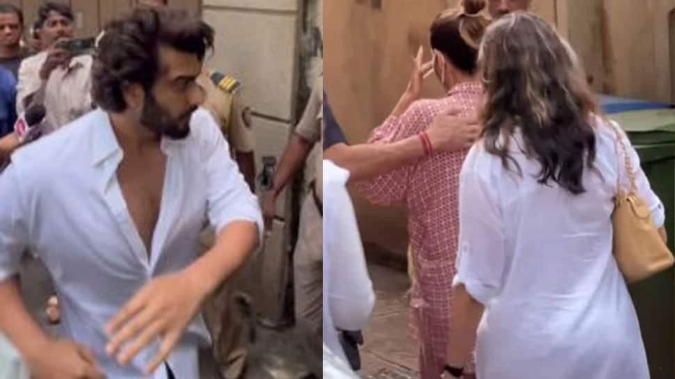 Malaika Arora Wipes Her Tears As She Reaches Home After Her Father Dies By Suicide; Arjun Kapoor Is Present Too