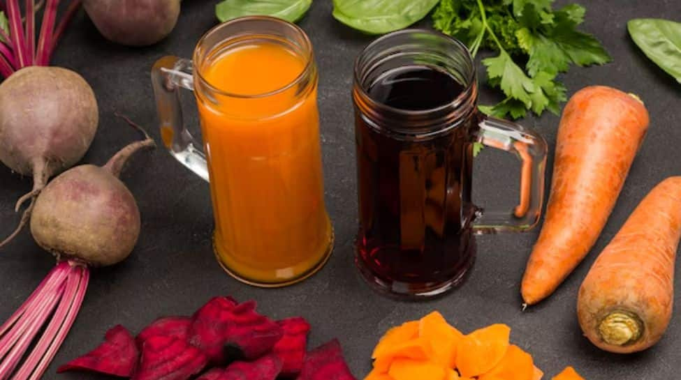 Carrot and Beetroot Juice For Glowing, pimple-free and Healthy skin 