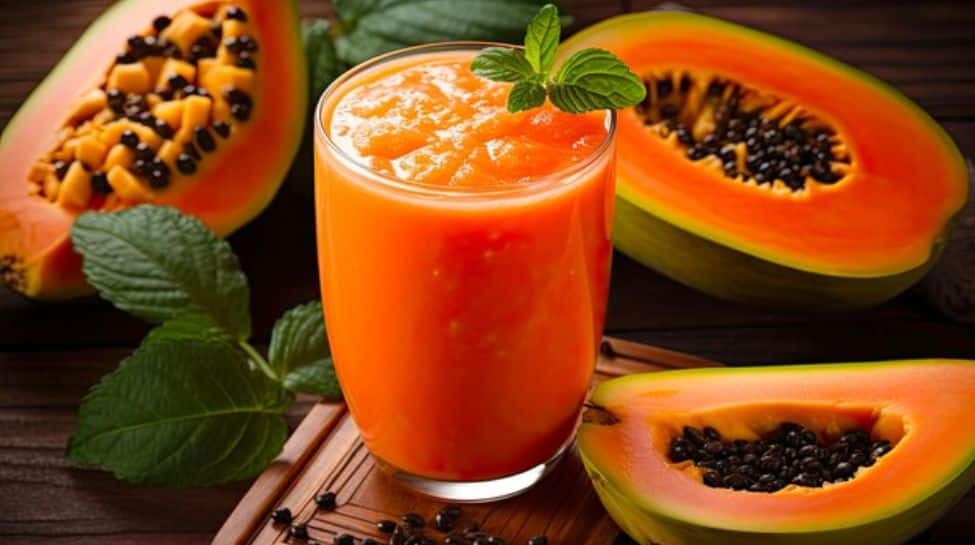 Papaya Smoothie For Glowing, pimple-free and Healthy skin 