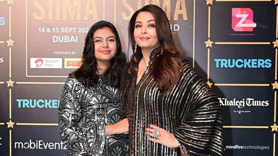 Aishwarya Rai Bachchan Stuns In Golden Gown At An Event In Dubai, Netizens Ask Why Aaradhya Is All The Time With Her Mom