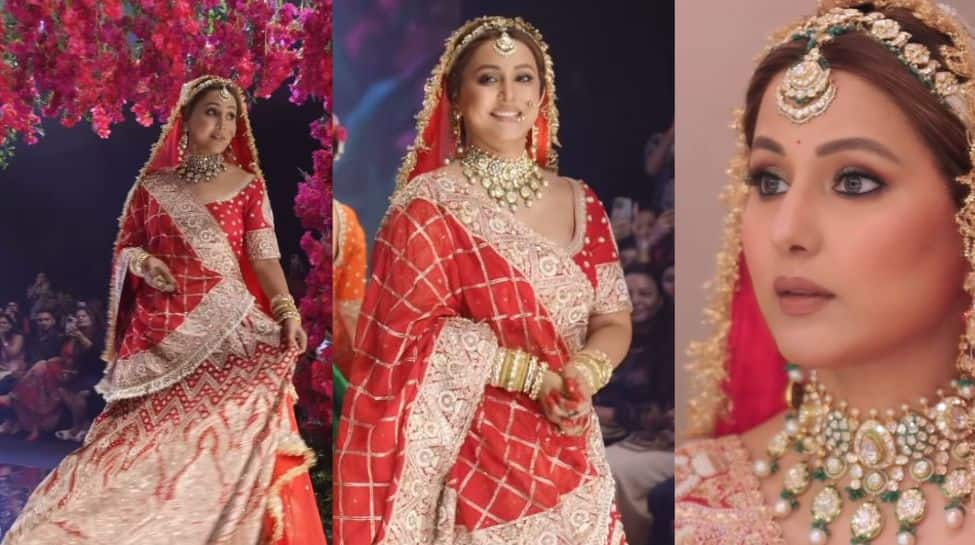 Hina Khan Turns Into A Stunning Bride Amid Battling Cancer; Calls Herself &#039;Daddy&#039;s Strong Girl&#039; 