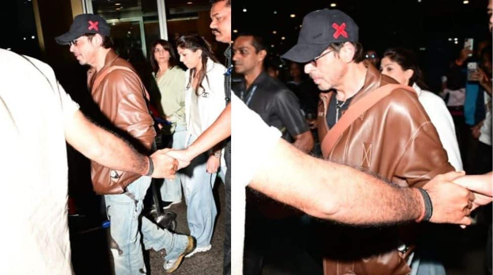 Shah Rukh Khan Spotted In Style At Mumbai Airport Amid Tight Security