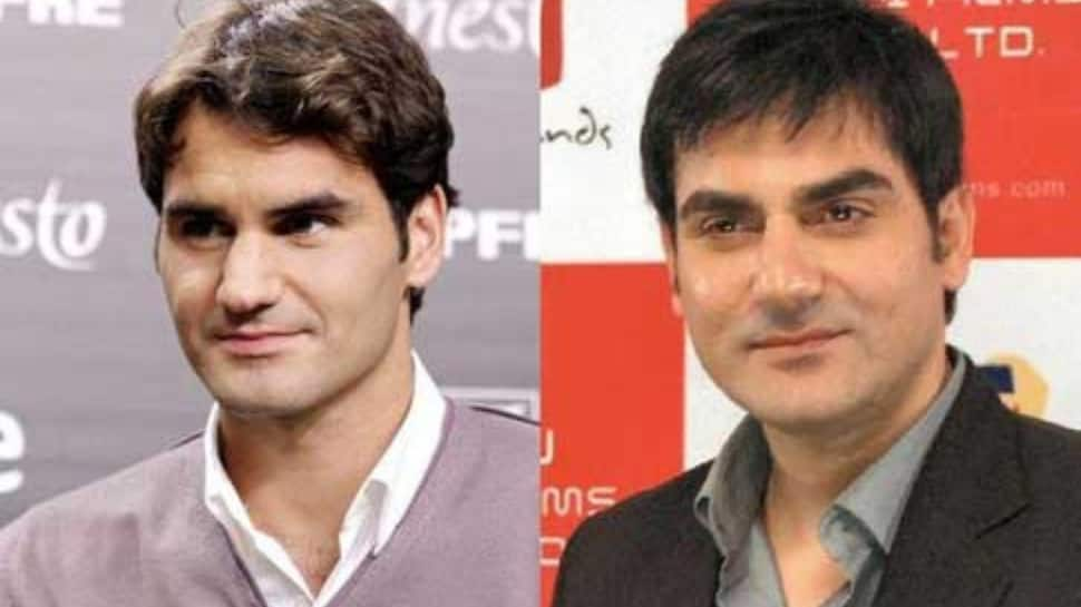 Roger Federer and Arbaaz Khan