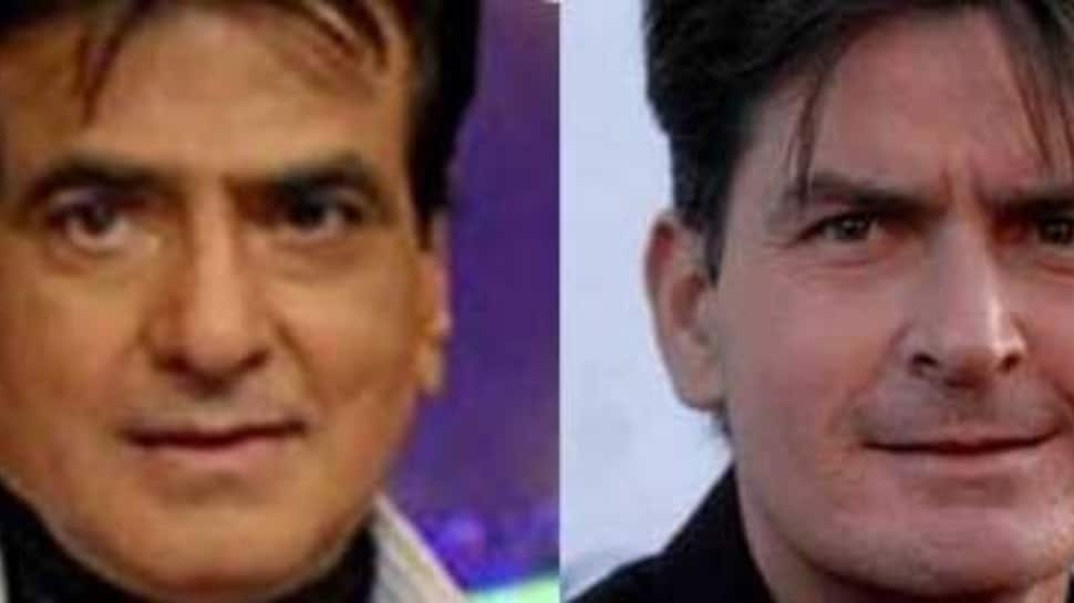  Jeetendra and Charlie Sheen